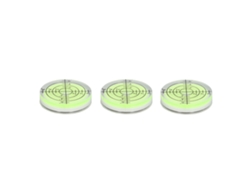3 Mini Niveles De Burbuja Redondos De 32 Mm, Instrumento De Medición Horizontal De Precisión.