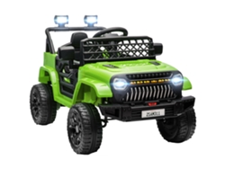 Coche Eléctrico Infantil De 12 V Con Control De Velocidad Ajustable, Puerto Usb Y Faros Verdes.