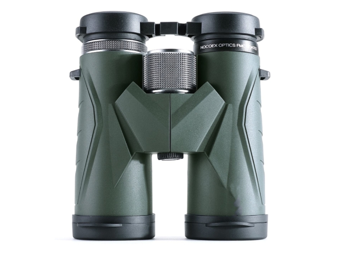 Binoculares compactos 10x42 para adultos y niños, de alta potencia, con prisma Bak4 y lente FMC Yizhood (verde militar)