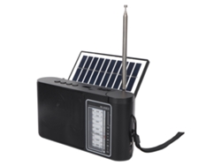 Radio Portátil A Batería Fm Am Sw Multi Banda Radio Bluetooth Solar Recargable Con Antena Telescópica Para Interior Exterior