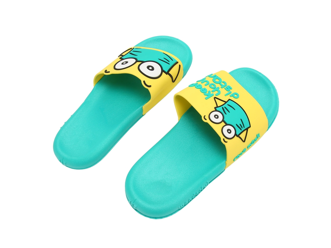 Zapatillas de mujer de PVC antideslizantes, suaves y transpirables, bonitas sandalias de baño para ducha, para interior, hogar, playa, color verde 38/39