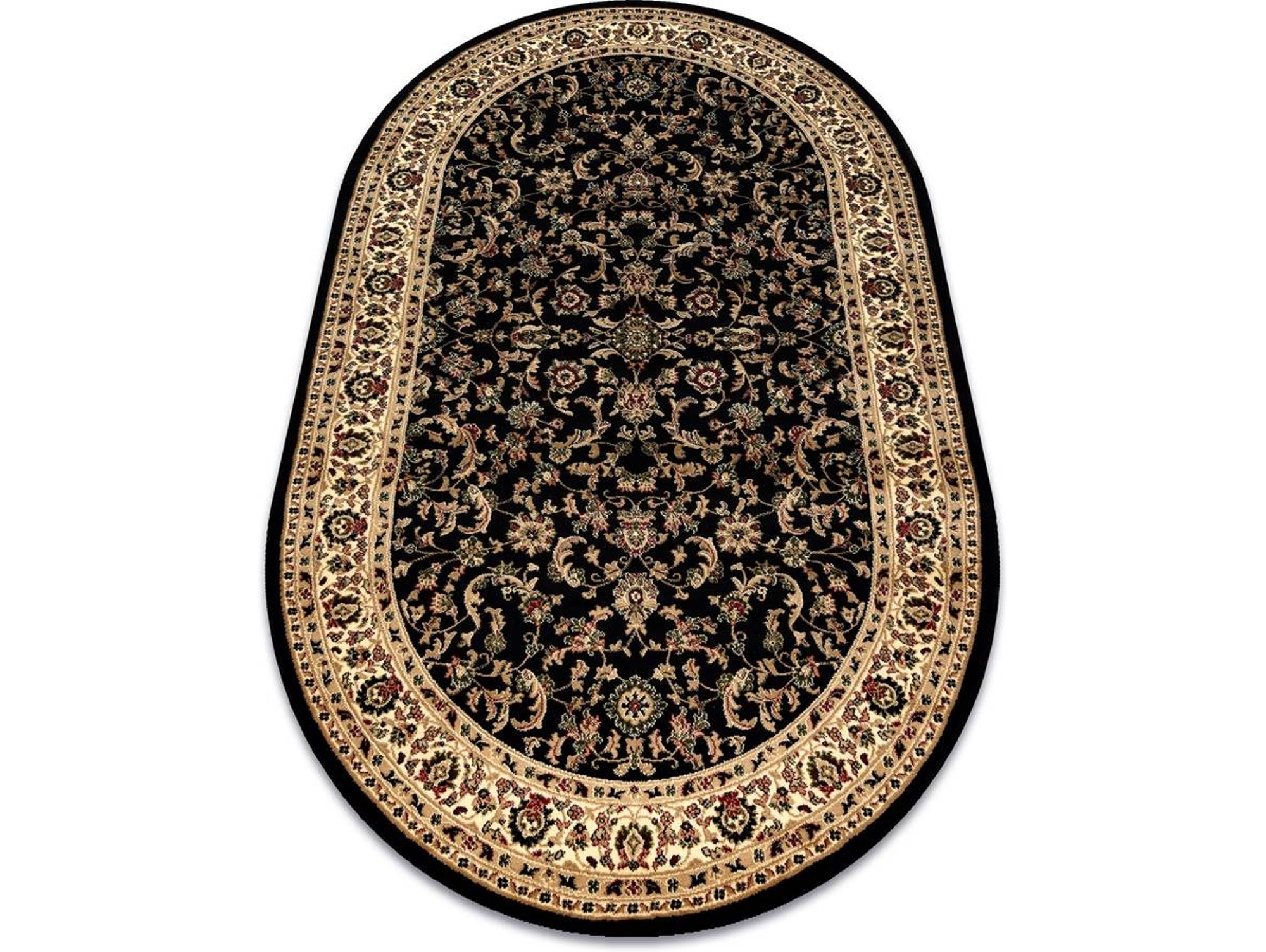 Alfombra de Interior DYWANY LUSZCZOW Royal Adr 1745 (Negro - 150 x 250 cm - Polipropileno)