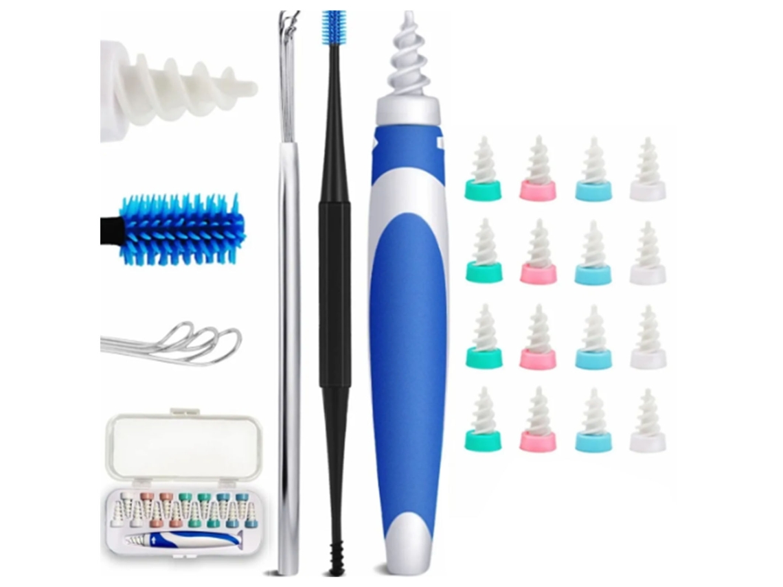 Kit De Limpieza De Oídos, Herramienta Portátil De Silicona Giratoria En Espiral Para El Cuidado Corporal.