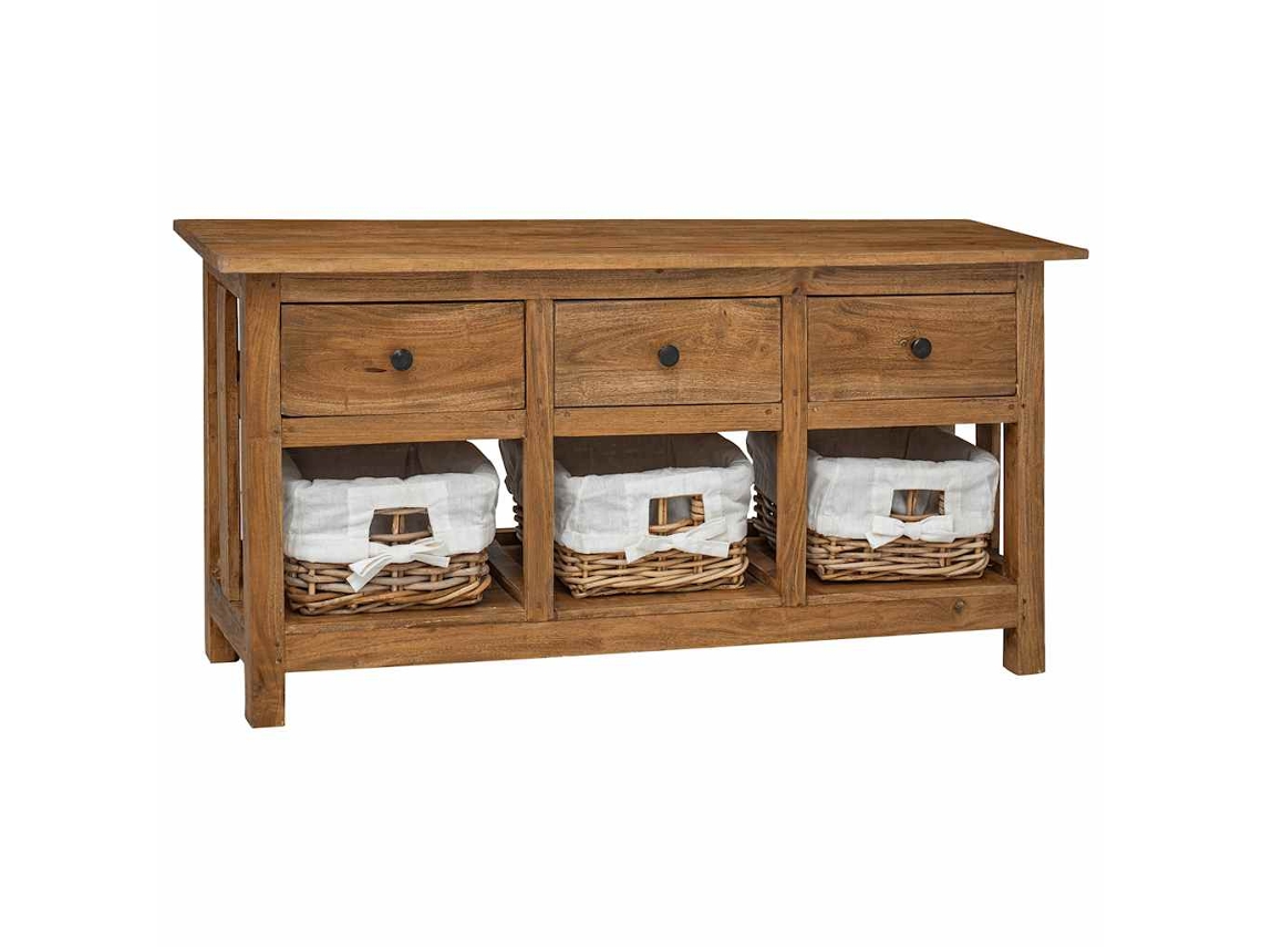 Aparador VIDAXL Marrón Madera (100x30x50cm)