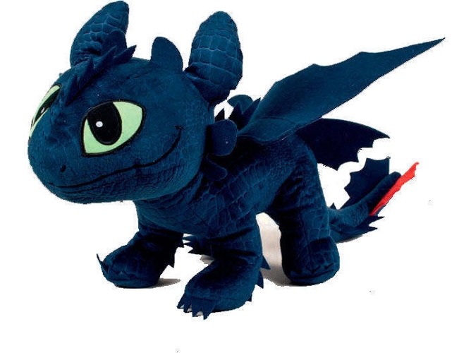 Peluche PLAY BY PLAY Toothless - Cómo entrenar a tu dragón 40cm