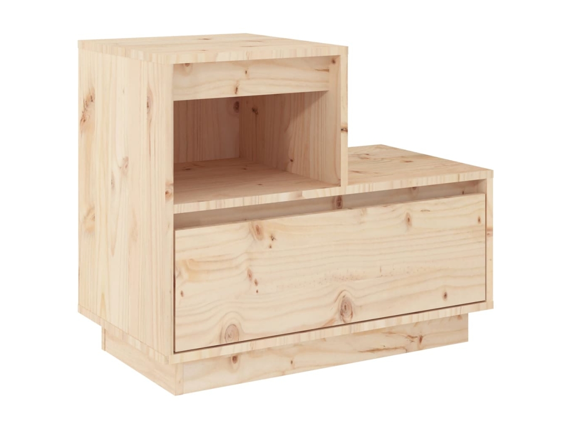 Mesita de noche 60x34x51 cm Madera de pino macizo MAISON EXCLUSIVE