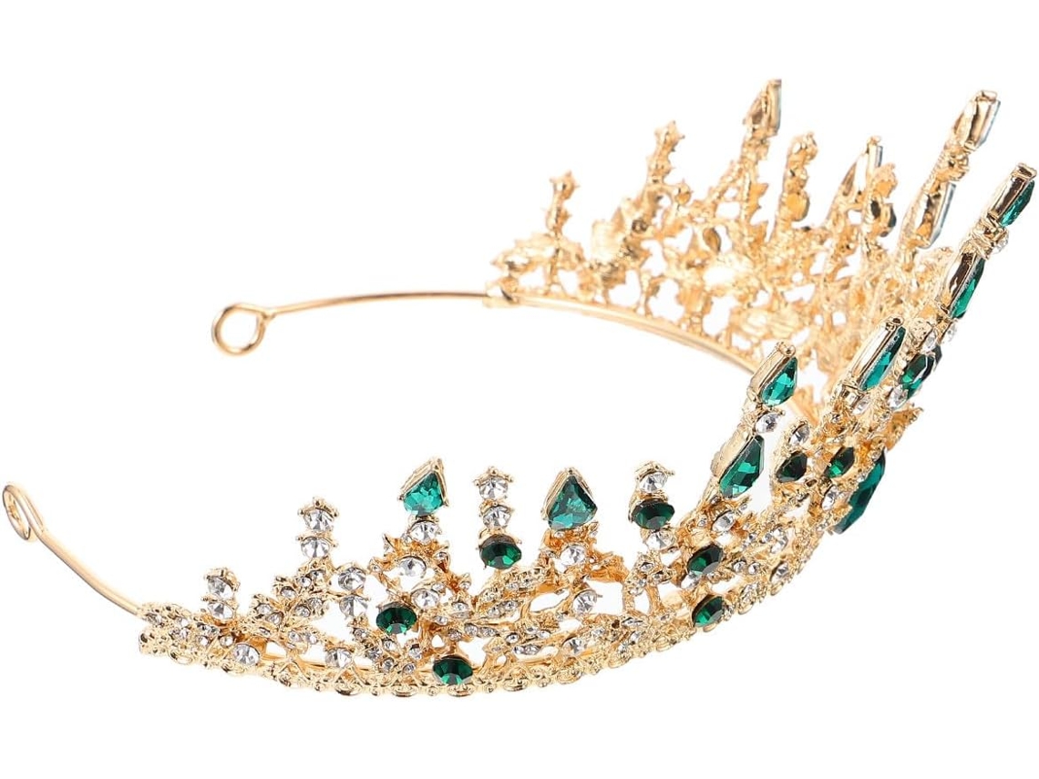 Diadème Corona De Mariage Style Baroque En Cristal Y Strass Transparents, Bijoux Coiffure Pour