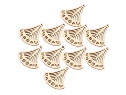 10 Colgantes De Madera Blanca Ligeros, Duraderos, Sencillos Y Elegantes Para Pendientes, Ideales Para Manualidades.