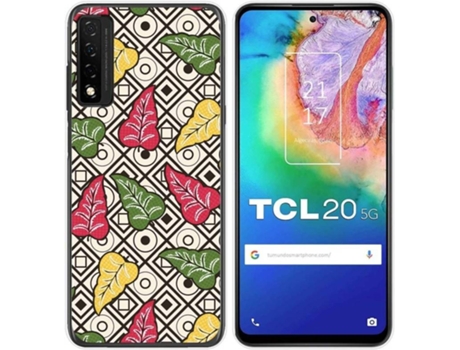 Carcasa TCL 20 5G TUMUNDOSMARTPHONE Dibujos Transparente Flores 11 Multicolor