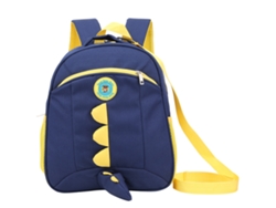 Mochila Infantil Preescolar Con Bonito Estampado De Animales, Tela Oxford Azul Oscuro, Para Bebés Menores De 5 Años.