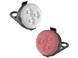 Juego de luces para bicicleta Yizhood de 4 modos, ligeras y duraderas, color negro