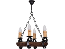 Lámpara de Techo FABRILAMP Tronco (Blanco - Metal, resina - 38x35 cm)