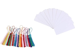 Juego de 48 páginas en blanco para proyectos de bricolaje con borlas de colores GOKOCO (48 piezas)