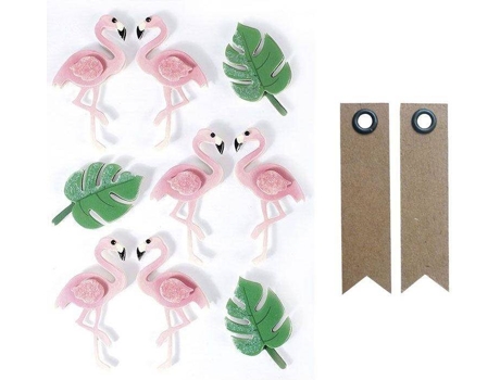 Pegatinas + Etiquetas GRAINE CRÉATIVE Flamingos