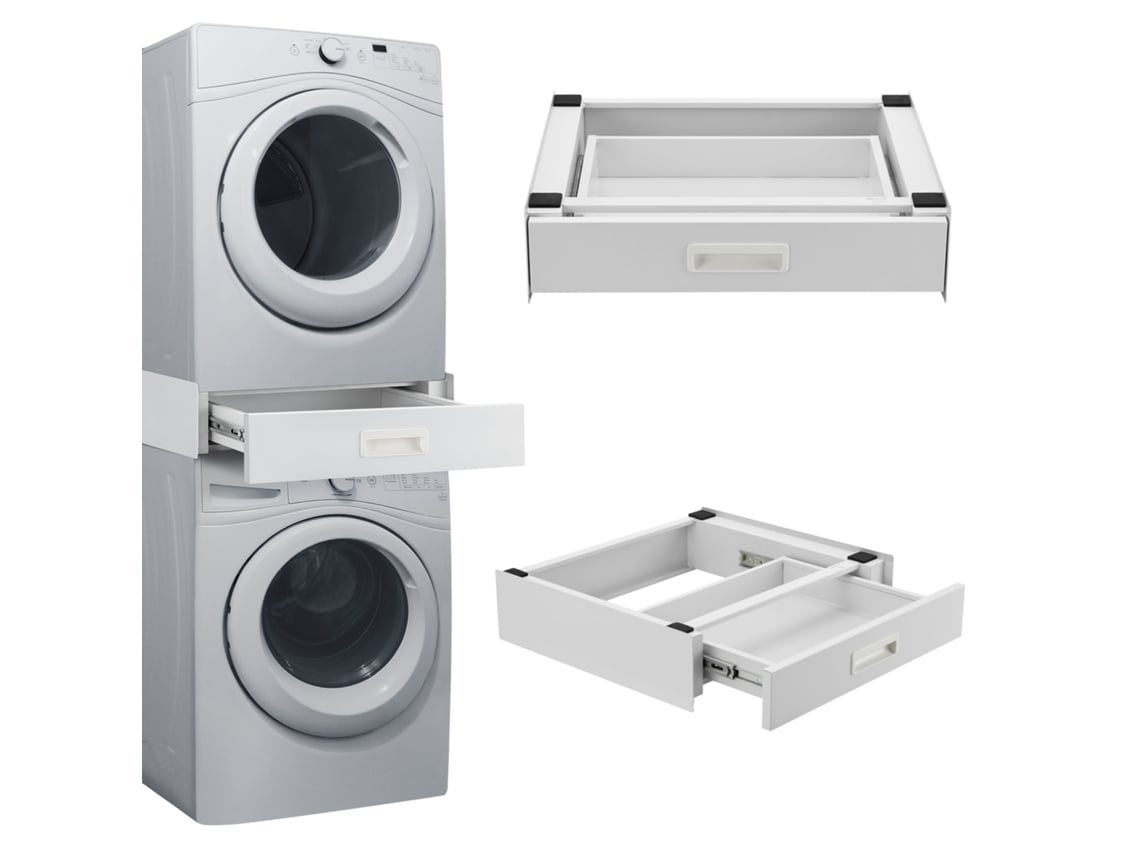 Kit de unión Buxton para lavadoras y secadoras con cajón 8x60x60cm - Blanco [EN.CASA]
