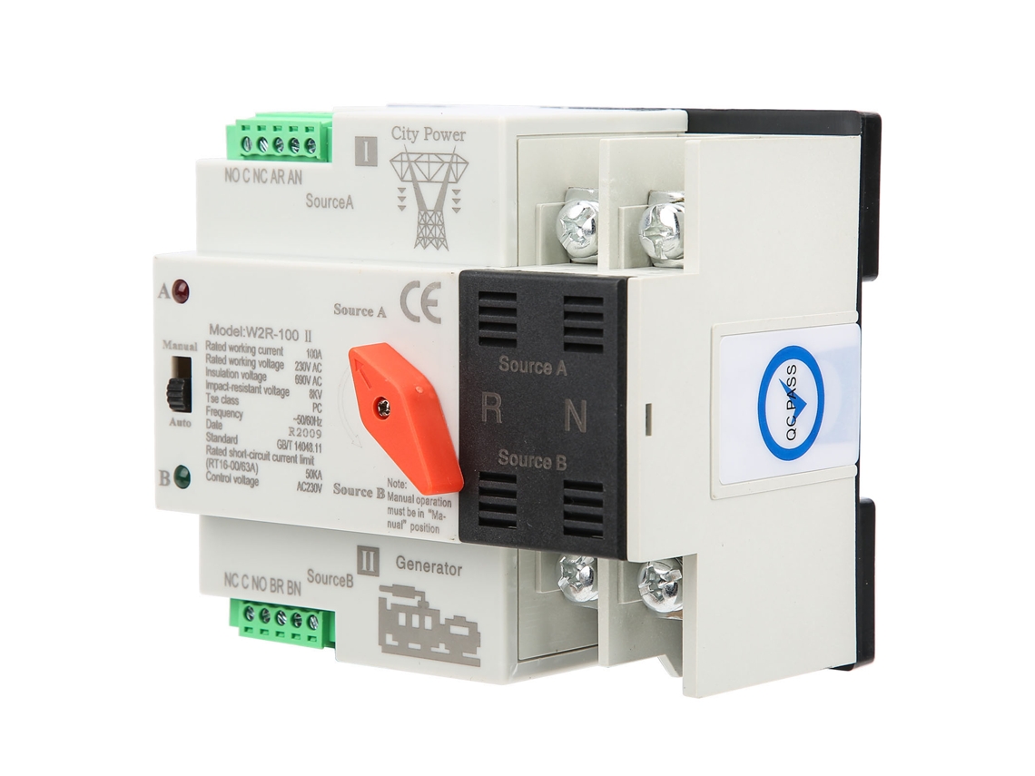2026dz-interruptor De Transferência Automática De Dupla Potência W2r-100 2p 100a 50hz