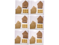 Juego De 6 Tarjetas De Agradecimiento, Sobres, Pegatinas Y Decoraciones.