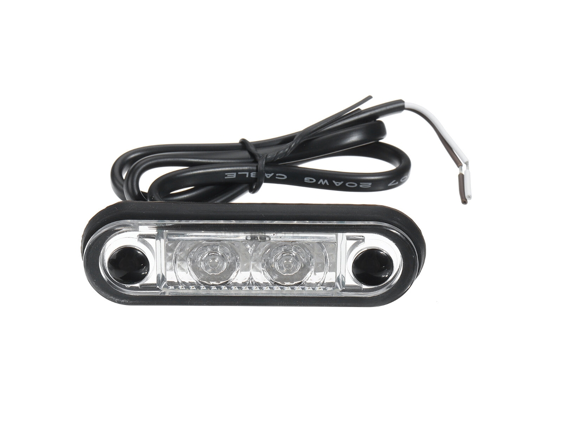 Luces De Posición Led Empotradas Blancas De 12 V/24 V, 2 Unidades, Luces De Señalización Lateral, Barra Kelsa