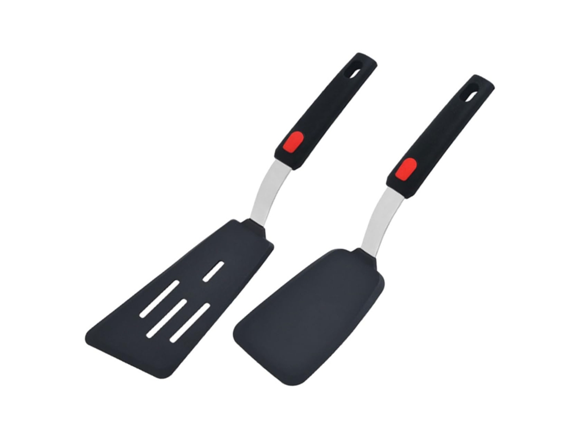 Ferramenta De Cozinha - Um Utensílio De Cozinha, Nosso Conjunto De Espátulas E Espátulas Vazadas Pode Atender
