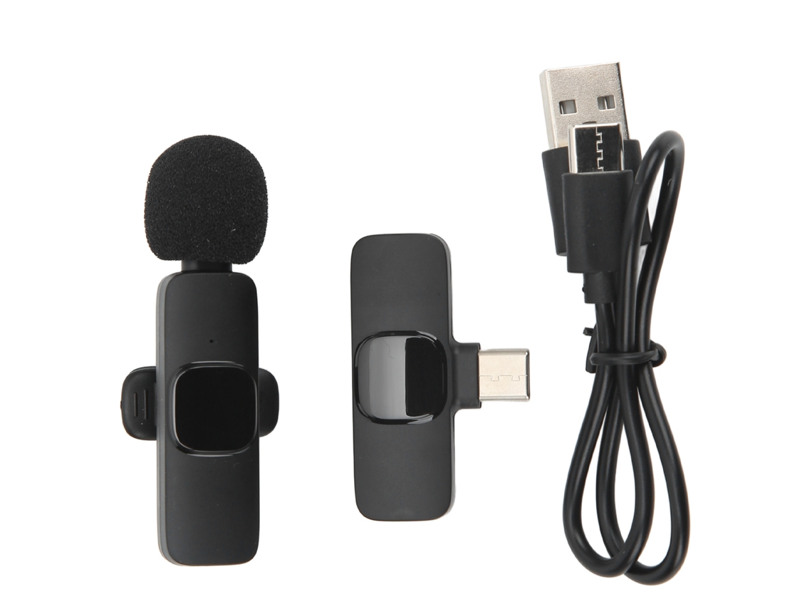 Micrófono Lavalier Inalámbrico Compacto Para Grabación De Vídeo Y Teléfono
