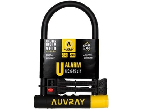 Candado de Bicicleta AUVRAY U-lock Alarm (Llaves)