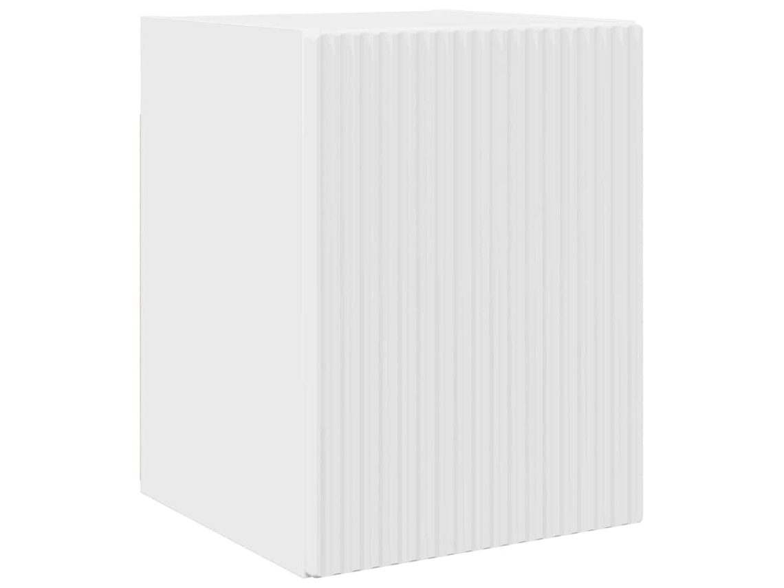 Mueble para TV | Mueble para TV | Mueble para TV de pared, blanco brillante, 30 x 31 x 40 cm