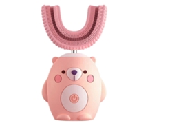 Cepillo de dientes eléctrico GOKOCO para niños con base de silicona y punta de entrenamiento en forma de U para la prueba de Papanicolaou.