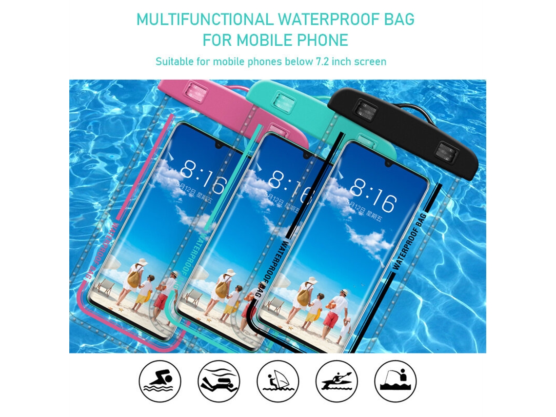 Sz-1 - Funda Universal Impermeable Para Teléfono Móvil De 30 M, Bolsa Sellada, Transparente, Para Natación, De 7,2 Pulgadas