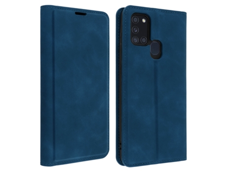 Funda con Soporte Samsung Galaxy A21s AVIZAR FOLIO-SILK-NT-A217F Azul
