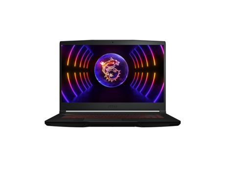 Laptop MSI Thin GF63-1076XES (Negro - 16 GB RAM - 512 GB SSD - 15,6 - Qwerty Español - Nvidia GeForce RTX 2050 - Intel Core i5 - Intel)