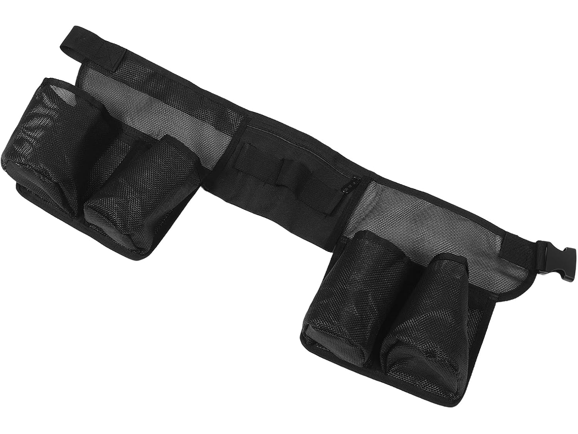 1 Bolsa Ergonómica, Impermeable Y Multifuncional Para Cinturón De Herramientas Con Compartimentos Separados Para