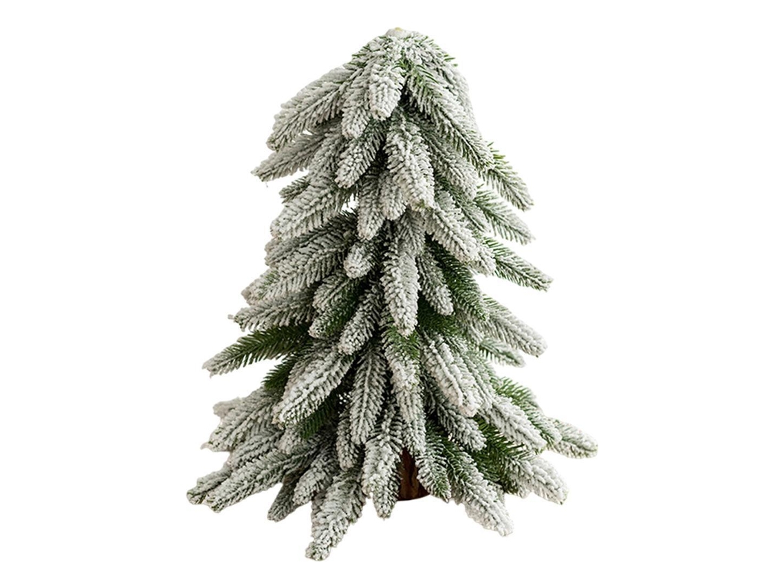 Rbol De Navidad De 15.7 Pulgadas, Centro Árbol Verde Nieve