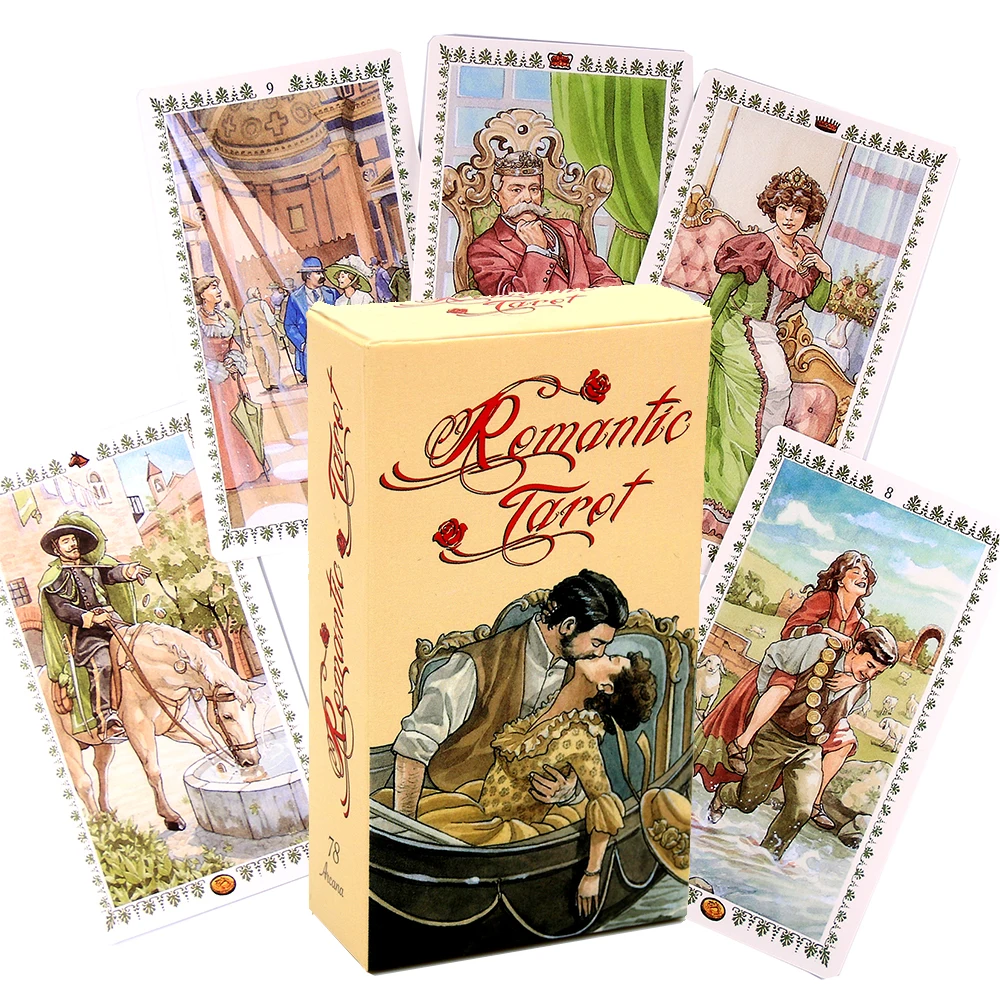 Tarot Romántico De 78 Cartas, Adivinación, Oráculo, Juego De Mesa Para Fiestas, Naipes