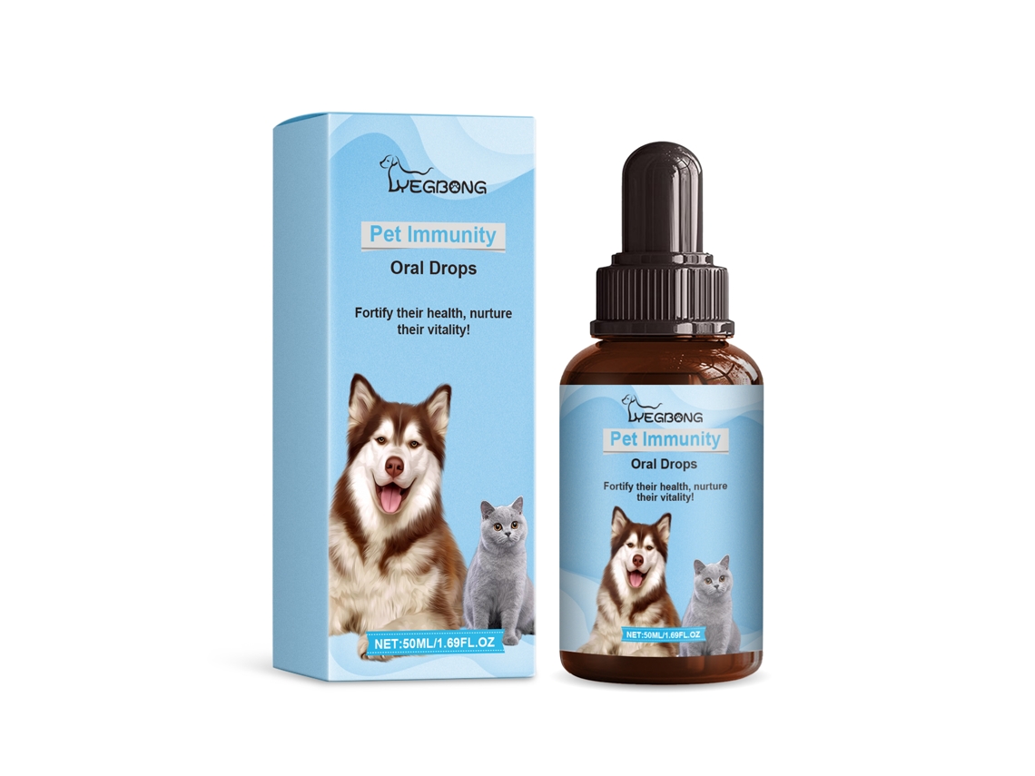 Gotas Yegbong para la inmunidad de mascotas, suplemento nutricional para perros y gatos.