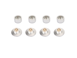 4 Soportes Aislantes Para Altavoces Hi-fi Con Absorción De Impactos Y Puntas Antivibración - Plateados