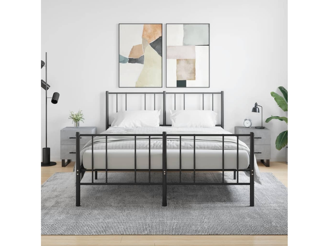 Mesitas de Noche 2Pzs Derivados de Madera Gris Cemento