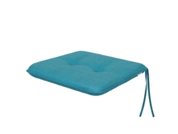 Cojín para Silla de Salón, Cocina, Comedor o Jardín para Interior y Exterior - 1 Pieza 50x43cm - Doble cara - Azul SALES CORE