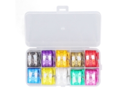 Kit De Fusibles De Coche Hoja 100 Piezas 2a-35a 10 Tipos Para Protección