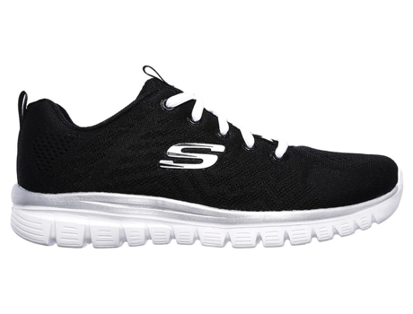 Zapatillas Skechers Graceful-Get Connected Negro/Blanco