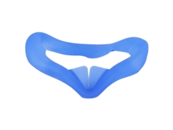 Capa Facial De Silicone Para Quest 2 Almofada Lavável Antissuor Bloqueador De Luz Vr Azul Escuro