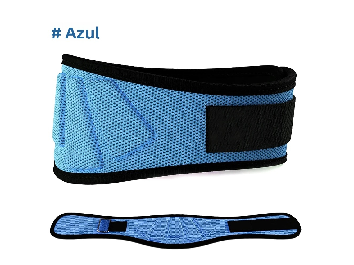 (azul Con Una S) Cinturón De Levantamiento De Pesas Para Ejercicios En El Gimnasio, Que Brinda Soporte Para La Espalda Baja Y La Cintura.