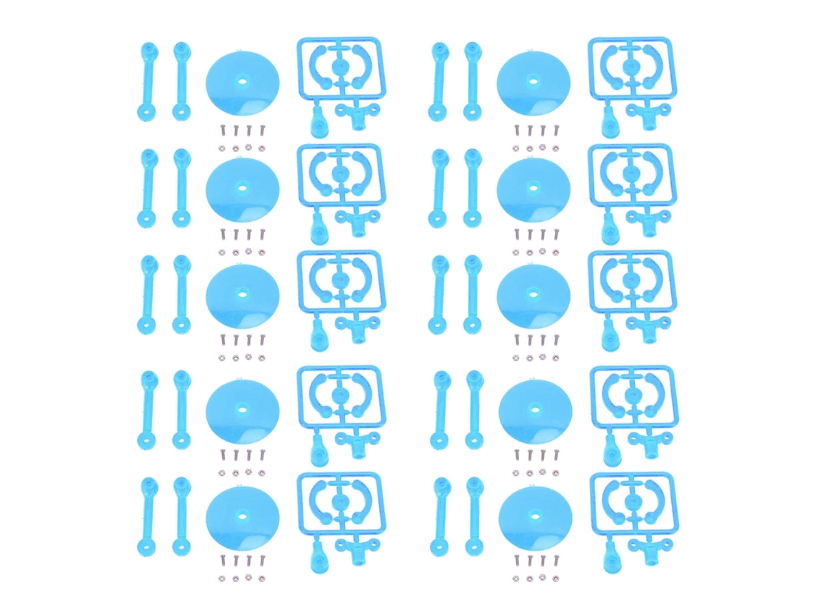 Ymsl 10pcs Soporte Para Figuras De Acción Plástico Transparente Azul Para Muestra De Muñecos Mini Modelos Fácil De Montar Hxl