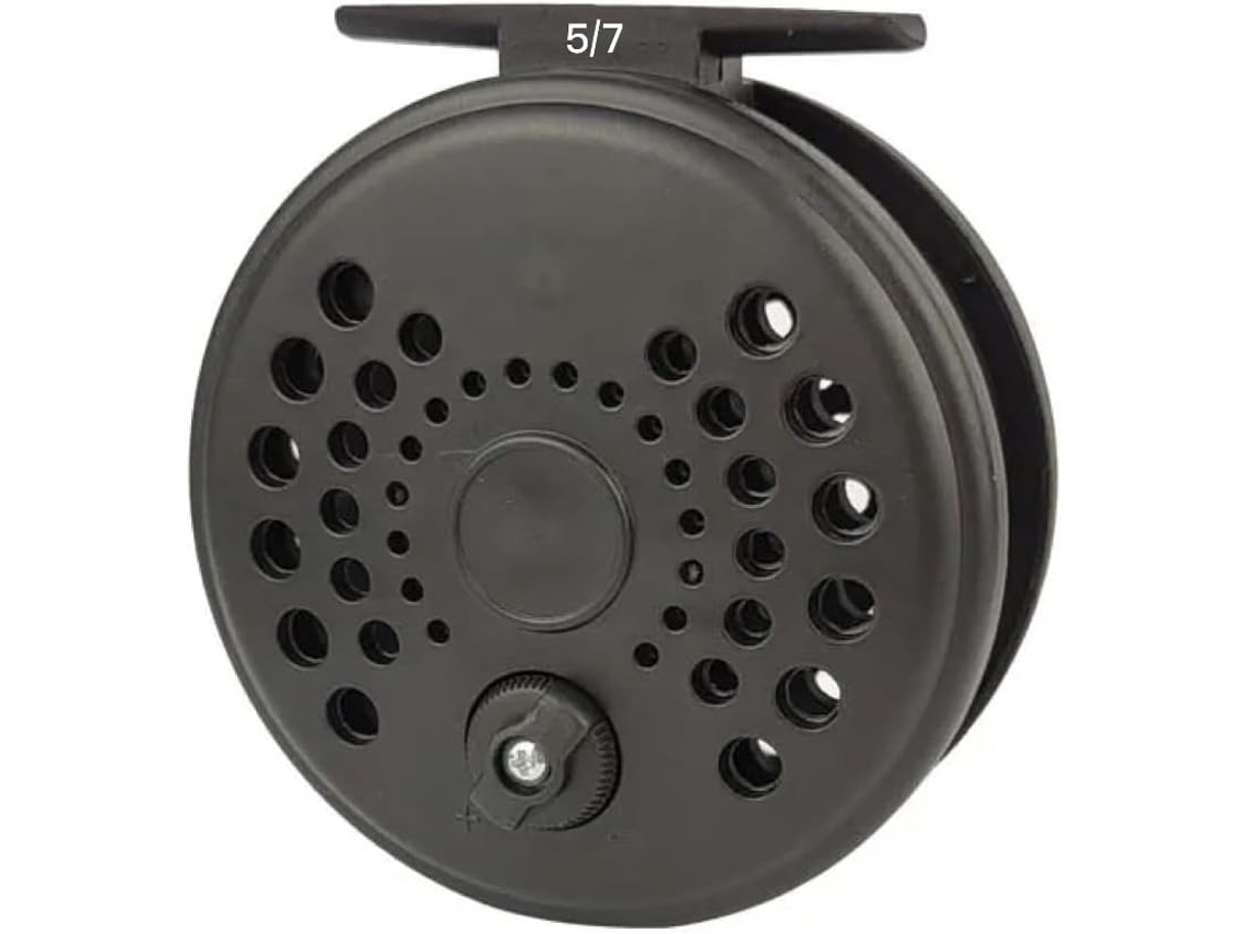 Carrete De Pesca Con Mosca, Grafito Sistema Freno Click Stop, Mosca Superligero, Resistente, Ligero