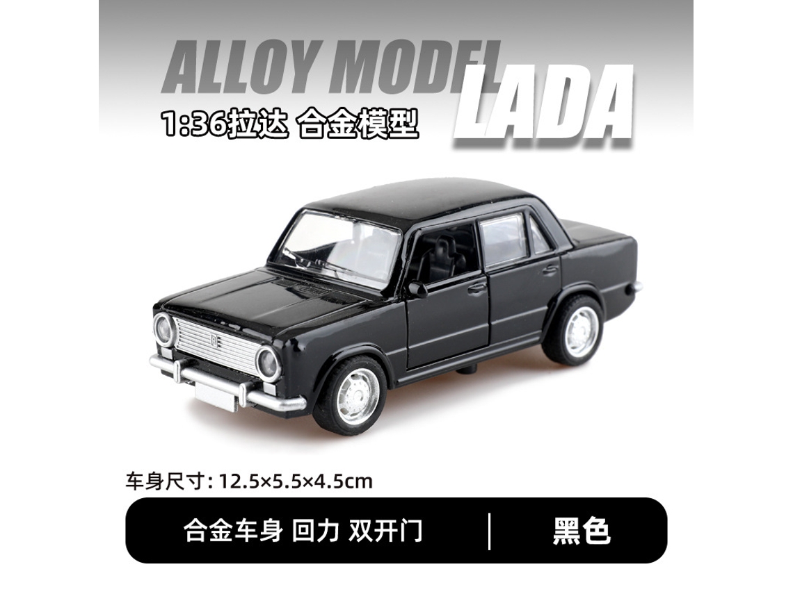 Modelo de coche de dos puertas con mecanismo de fricción en aleación metálica, escala 1/36, MDUG
