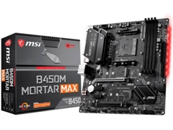 Placa Base MSI B450M Mortar Max (Socket Zócalo AM4 - AMD B450 - Micro-ATX)