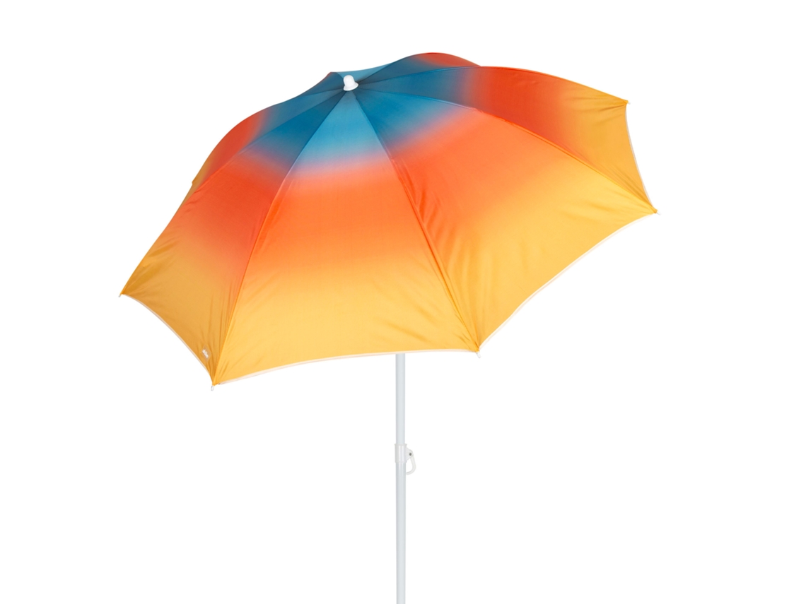 Aktive Sombrilla de playa 8 varillas 180 cm inclinable con estampado multicolor
