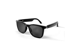 Gafas inteligentes GS05, compatibles con chip AI, llamadas Bluetooth y control remoto para fotografía.