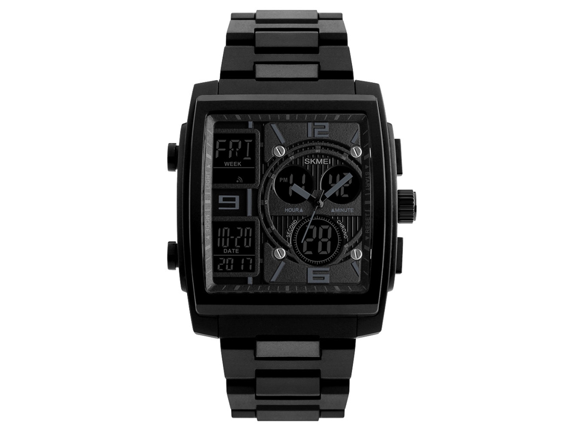 Reloj Electrónico De Moda Para Hombre, Duradero, Luminoso, Resistente Al Agua Hasta 50 M, Correa Ajustable.