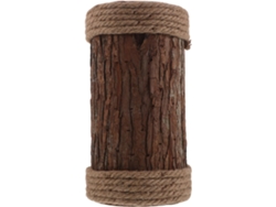 Pequeño Tocón De Árbol Artificial Con Corteza, Soporte Decorativo Rústico De Madera Para Centro De Mesa.