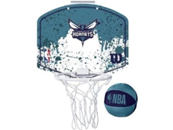 Canasta de Baloncesto WILSON Mini NBA Charlotte Hornets Azul (Única)